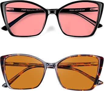 Oversized Cat Eye Blue Light Blocking Glasses for Women
