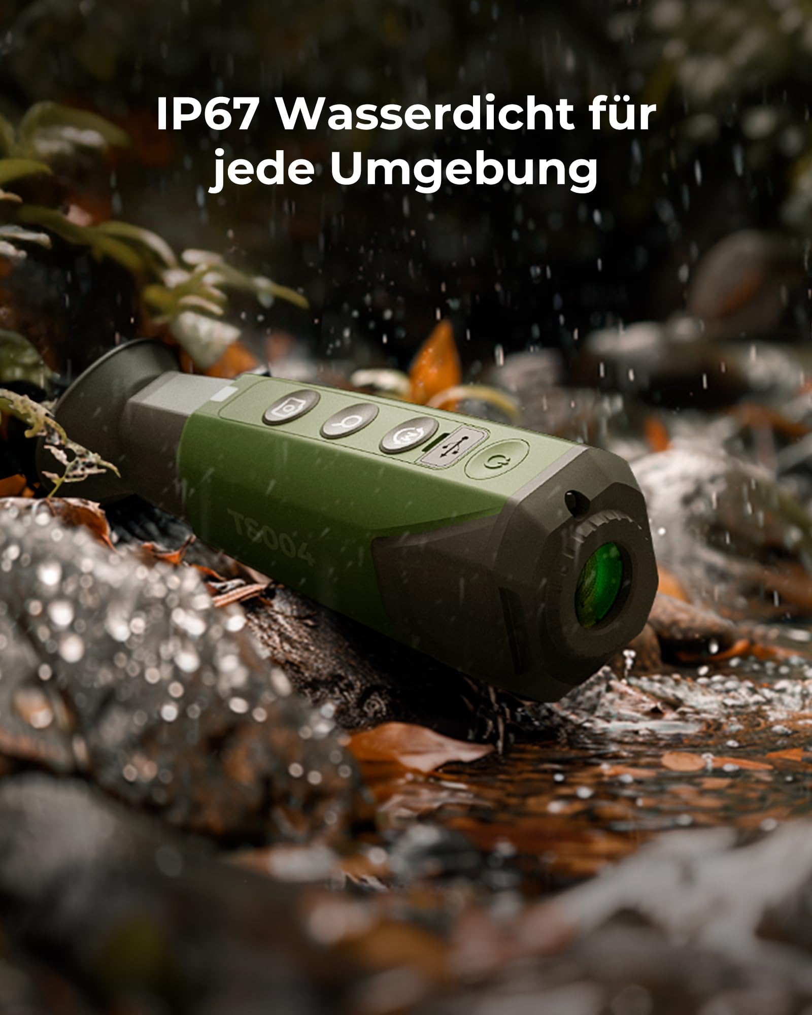 TOPDON TS004 Wärmebildkamera Jagd, 320x240 TISR IR-Auflösung 50Hz Wärmebild-Monokular, 13mm Objektiv, 11h Laufzeit, 410m Erfassungsreichweite, Wärmebild-Nachtsichtgerät mit 8X Zoom,32GB Speicher,WiFi