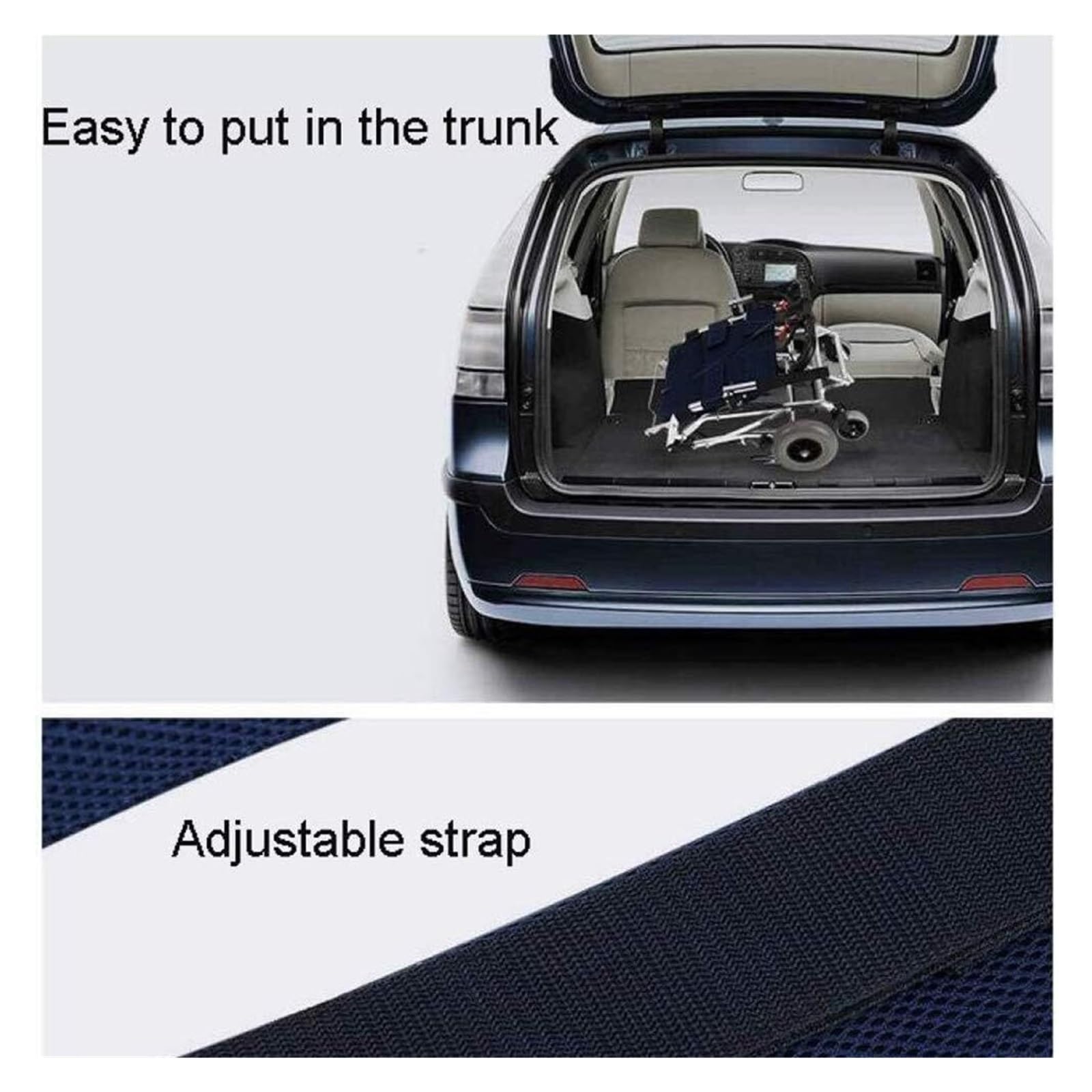 Sillas de Ruedas Silla de Ruedas Manual Ligera Plegable Portátil Pequeña Silla de Ruedas de Viaje de Aleación de Aluminio