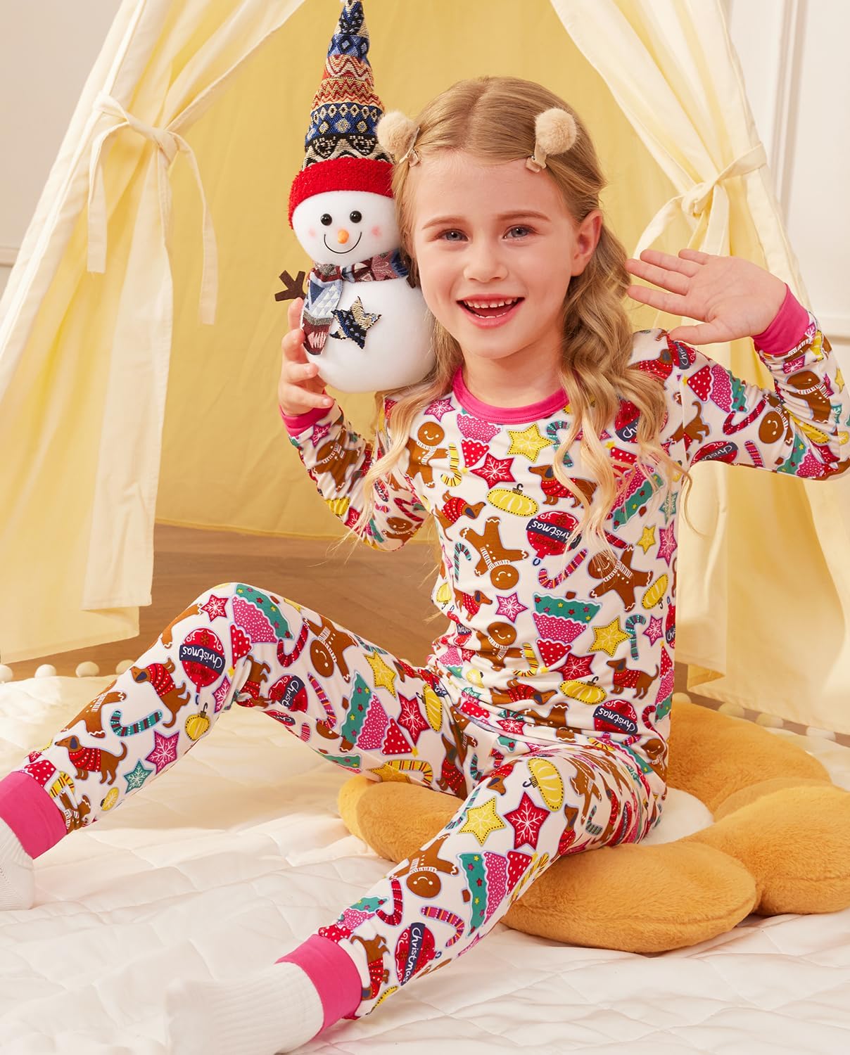 Bamboo Viscose Toddler Girls Kids Pajamas Unicorn Mermaid Pjs Long Sleeve Snug fit 12M-8Y 2pcs Soft Jammies - Image 6