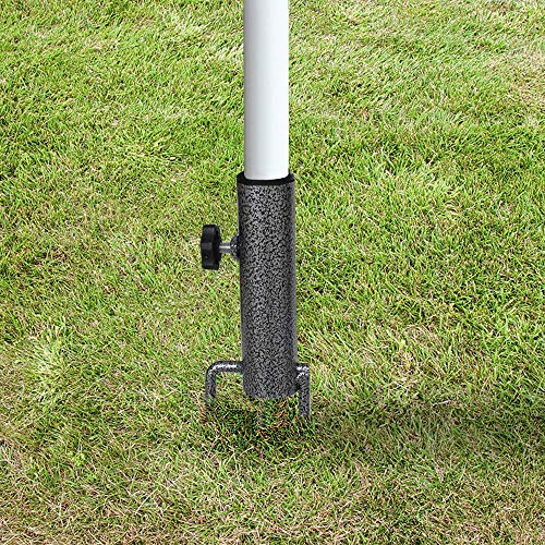Ammsun TSD1604-B Patio Umbrella Steel Anchor Beach Umbrella Heavy Duty Metal Ground Grass Auger Holder Stands Base thumb #5