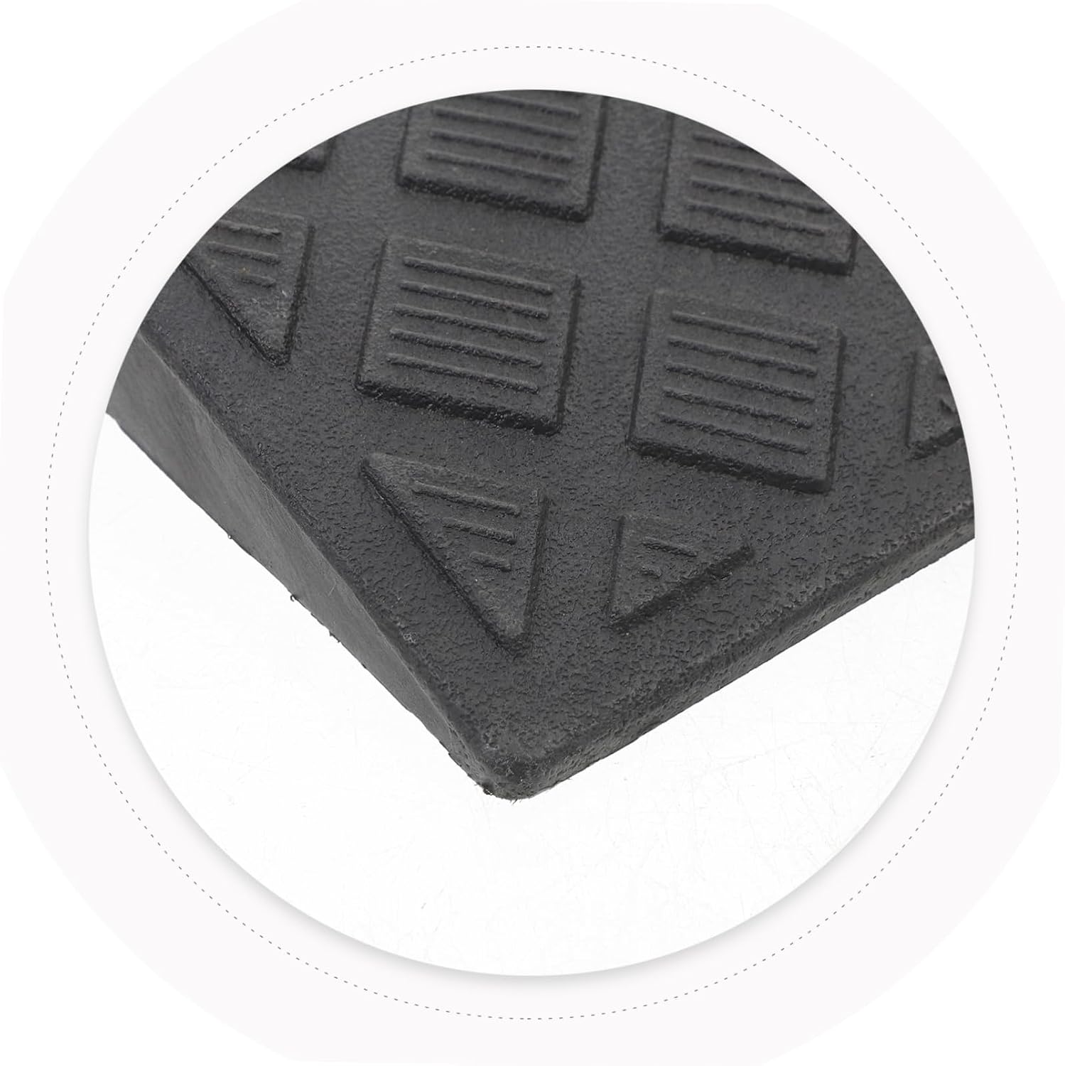 Mikinona Plastic Slope Mat Car Step Ramp Indoor/Outdoor Door Ramps for Home Anti-Slip Surface
