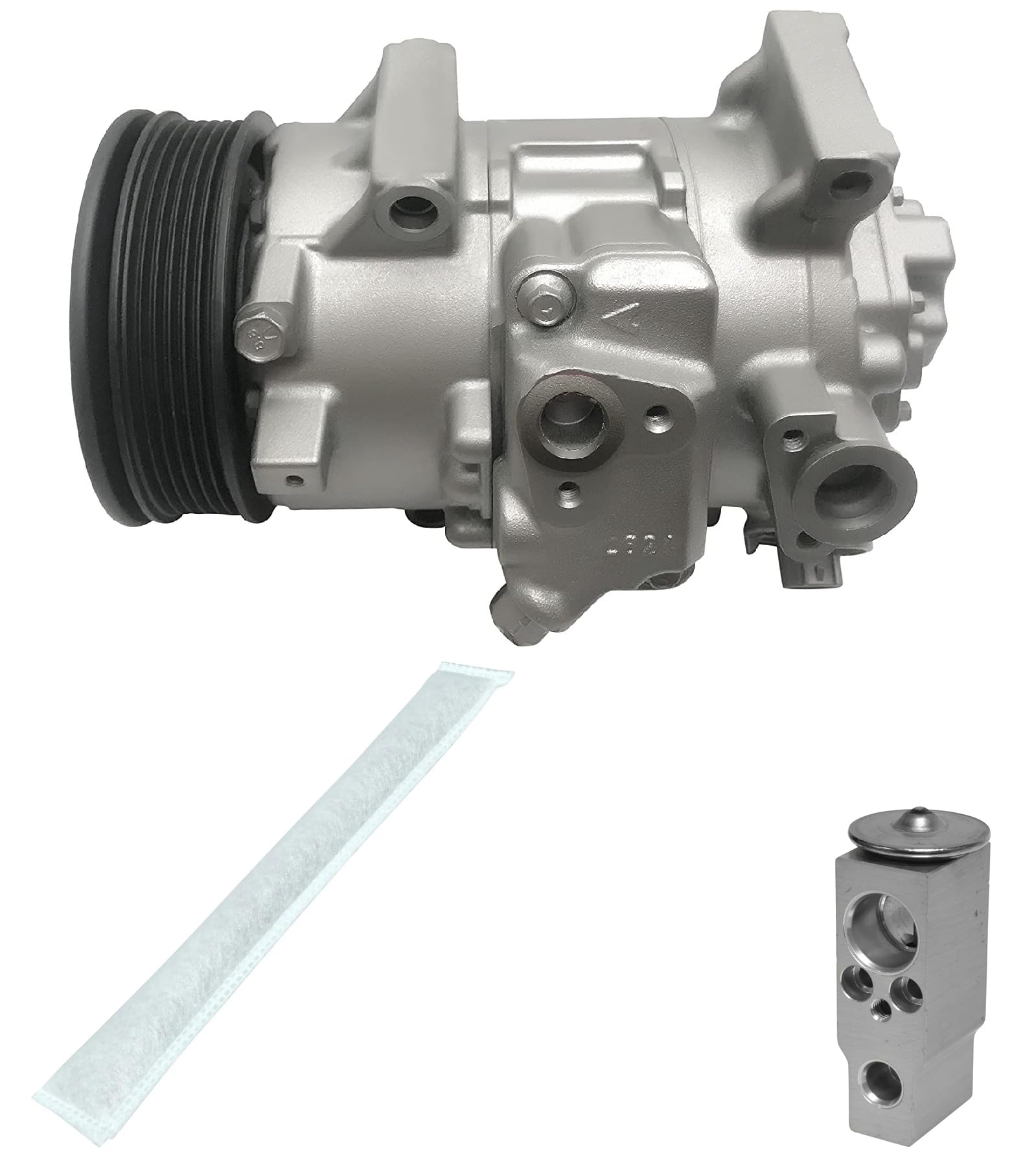 RYC Automotive Air Conditioning Compressor and Clutch Kit KT DH56-01 (Fits Scion xB 2.4L 2009, 2010, 2011, 2012, 2013, 2014, 2015)