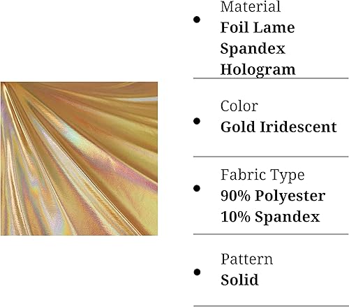 Miniatura 2 de FabricLA The Yard - Tela de punto, elástico en 4 direcciones, elastano de 60 pulgadas de ancho por yarda, ropa de baile, disfraces y decoración,