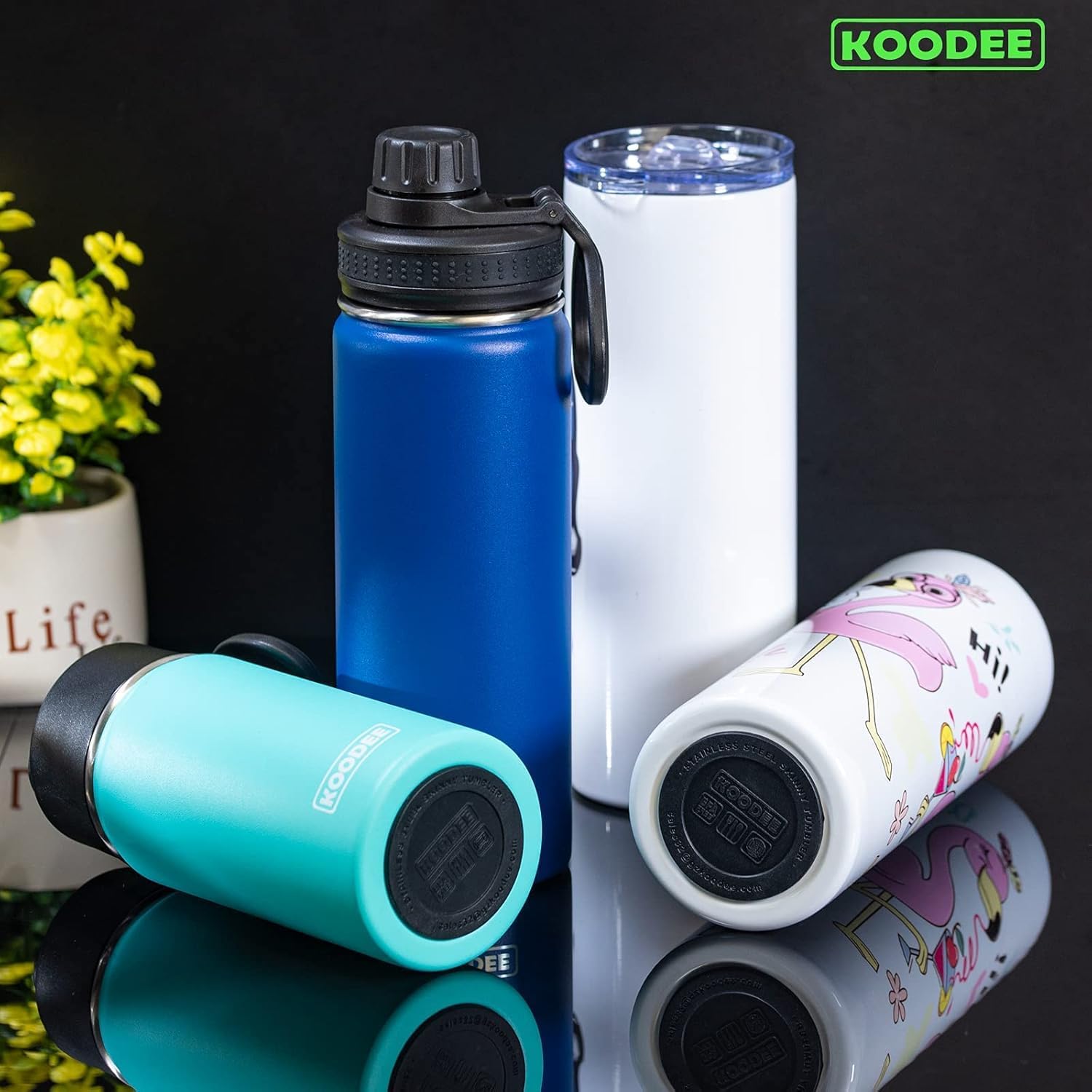 koodee Silicone Bottom for Tumblers, Protective Cup Mat Non-Slip Rubber Bottom for 20 oz Skinny Tumbler image 5