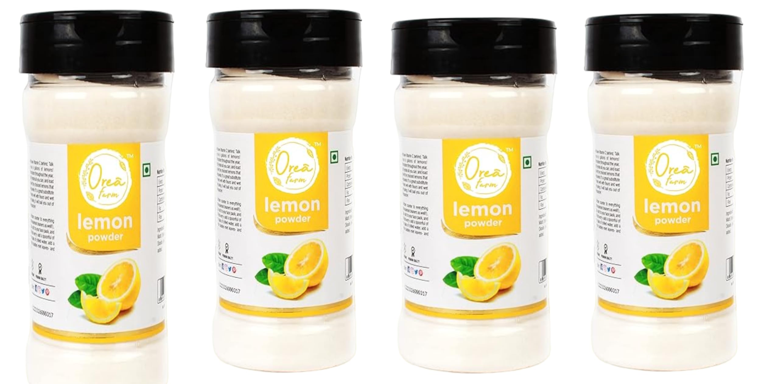 Orea Farm Lemon Powder for Weight Loss | Nimbu Powder for Juice, Lemonade (100 Gm Each) | Pack of 4 (B0CT56JFTR) Amazon Price History, Amazon Price Tracker