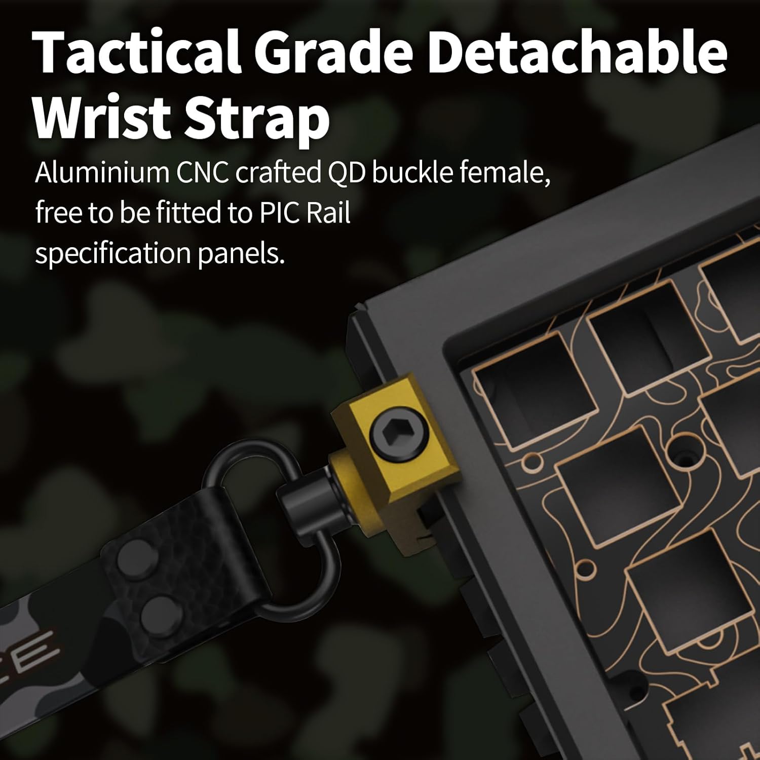 Tactical Grade Detachable Wrist Strap Detail