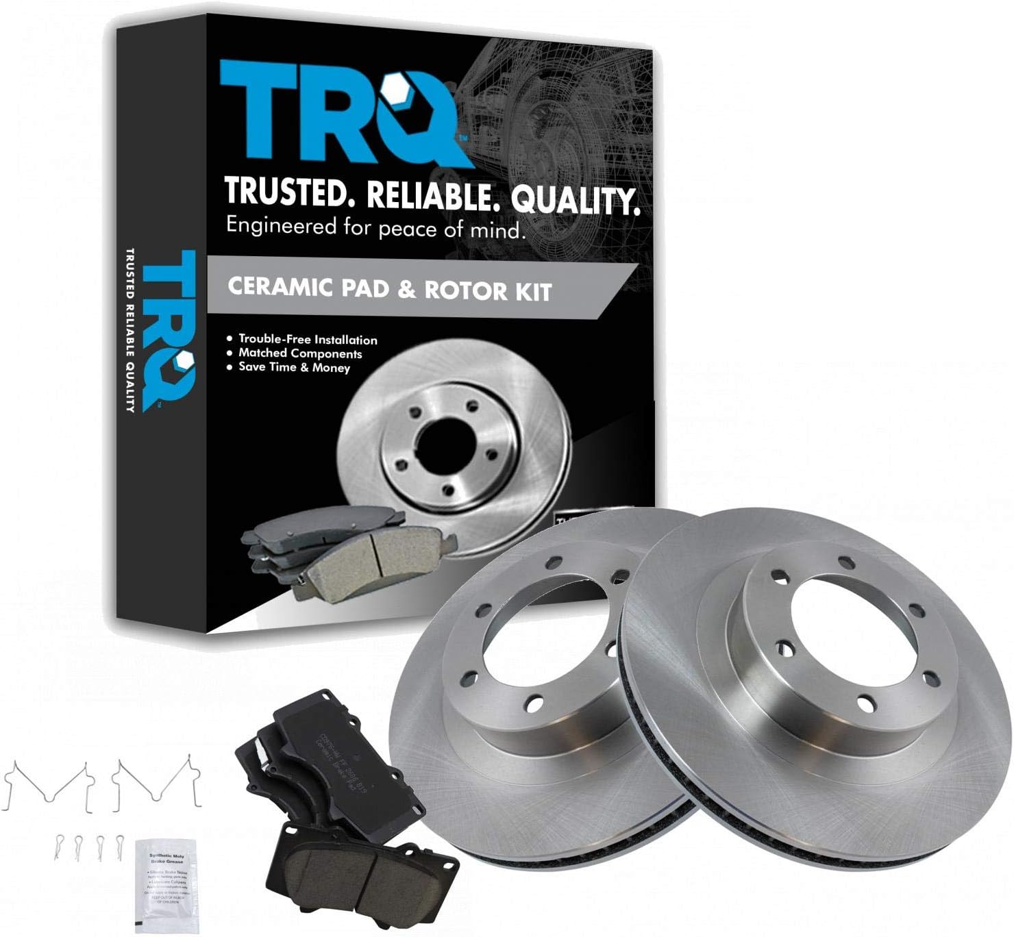 Front Posi Ceramic Disc Brake Pad & Rotor Kit Set for 4Runner GX470