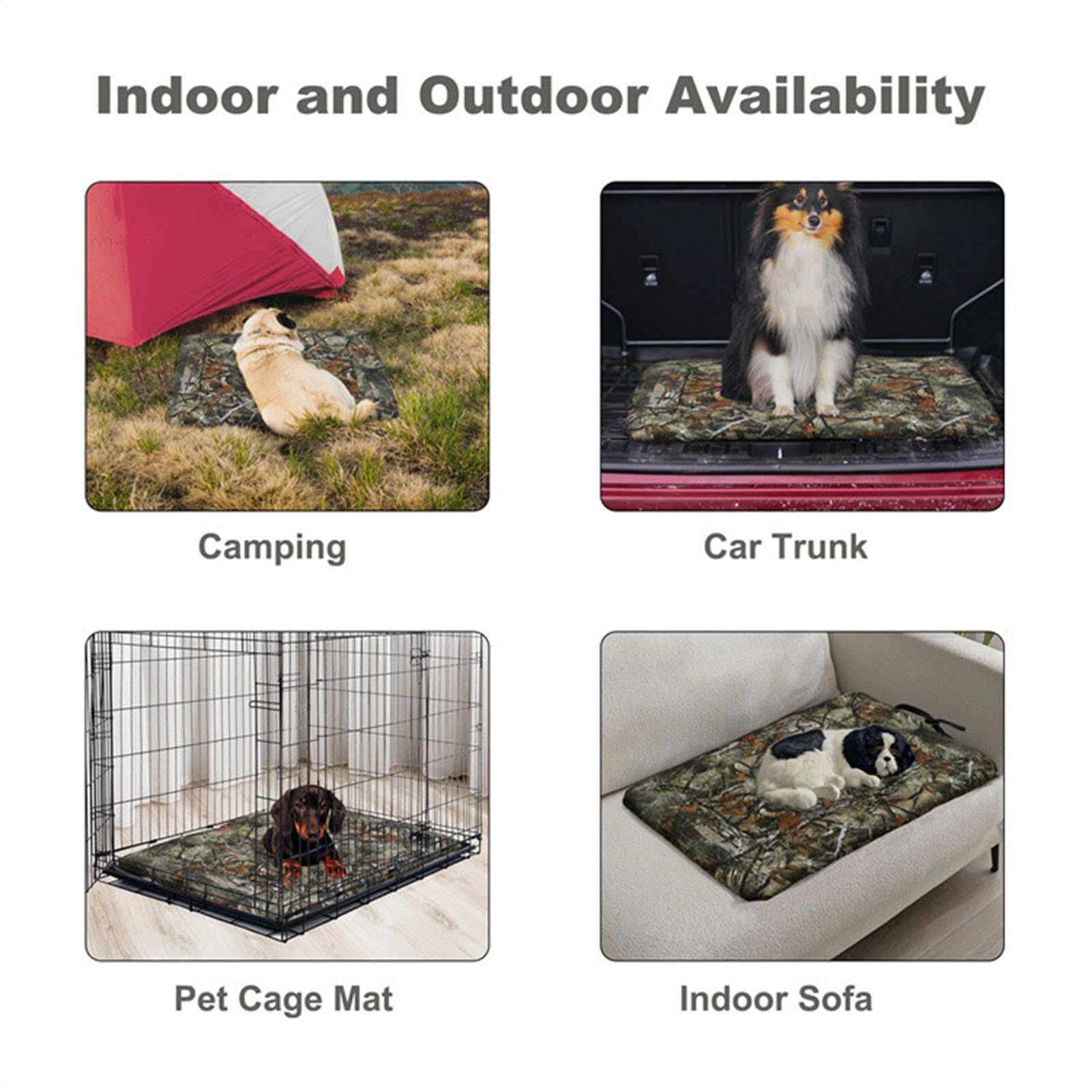 Viaggio Per Cani Tappetino Impermeabile Arrotolabile Trasportino e Cuscino | Tessuto Oxford Portatile Per Interno Esterno Auto Campeggio Trasportino Canile Spiaggia Picnic Gita