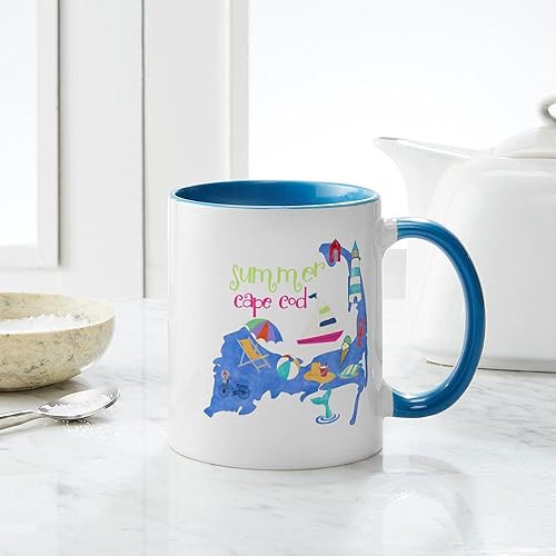 Miniatura 7 de CafePress Cute Cape Cod Map Mug 11 oz (325 ml) Ceramic Coffee Mug