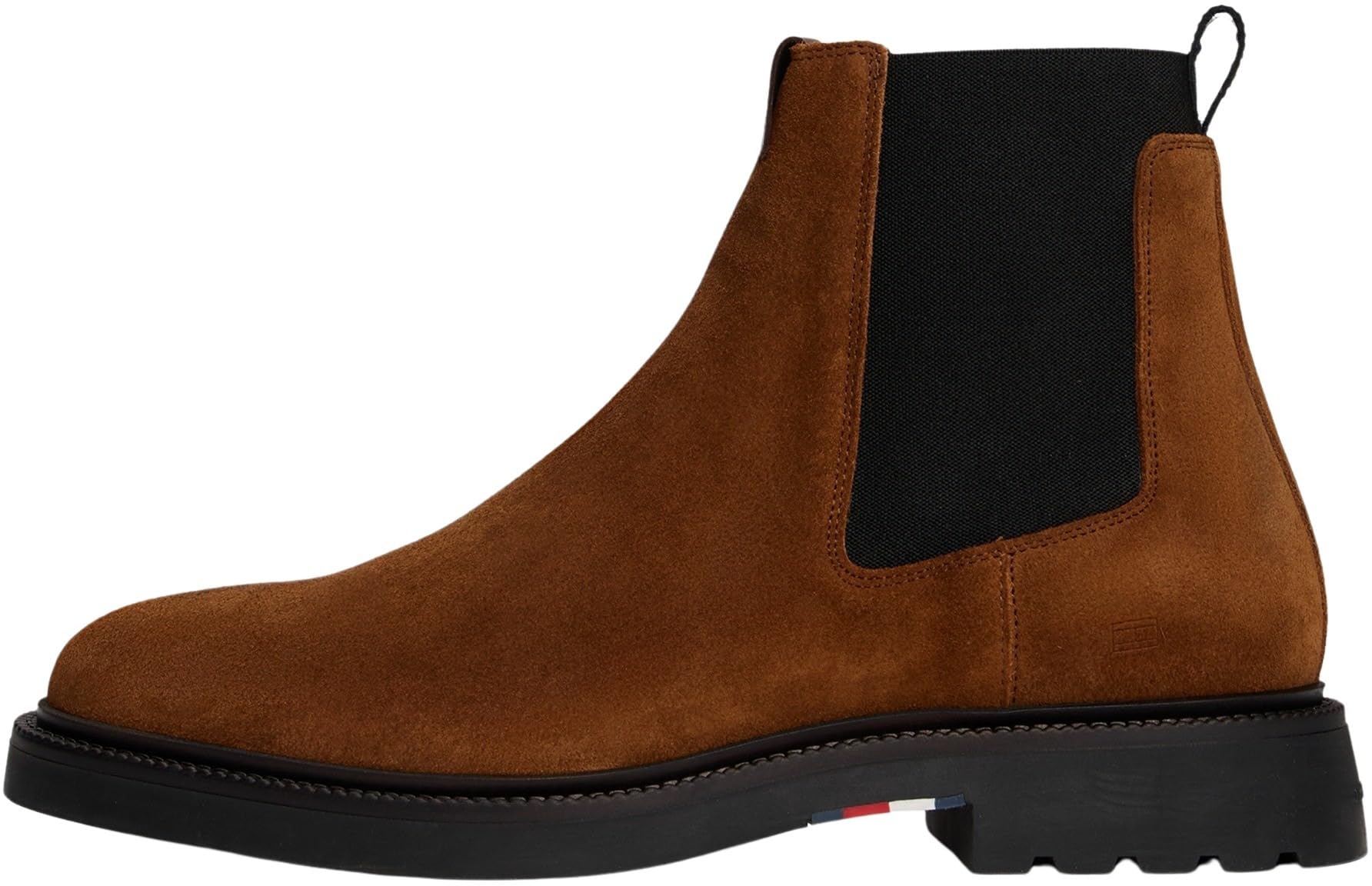 Tommy Hilfiger Men’s Comfort Suede Chelsea Boots, Brown (Coconut Grove), 6.5