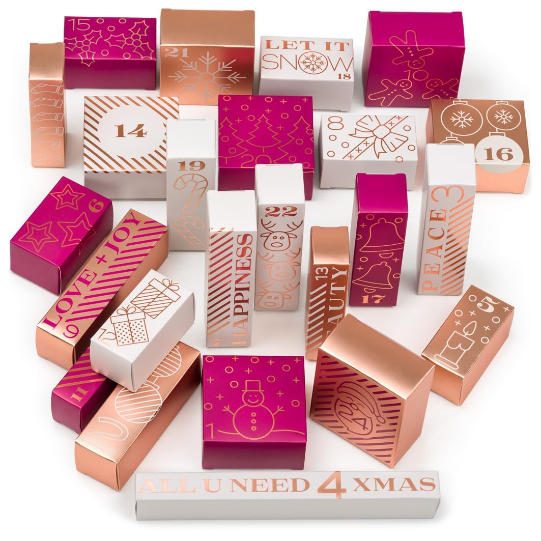 Beauty Adventskalender 2025 | Weihnachtskalender für Frauen, Teenager | "All you Need" - 24 hochwertige und einzeln verpackte Makeup und Kosmetik, Überraschungen für Weihnachten, Geschenkset, LAHAYE