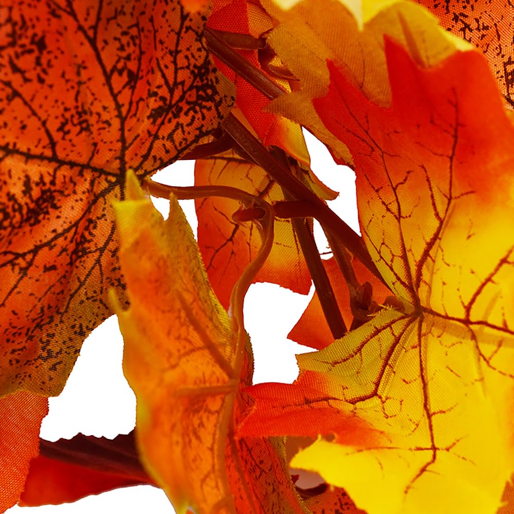 Fall Maple Leaf Garland - 6 Ft Thanksgiving Decor -5