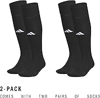 Vista 17 de adidas Rivalry Soccer 2.0 OTC, Workout Compression Socks-Over The Calf Negro/Blanco