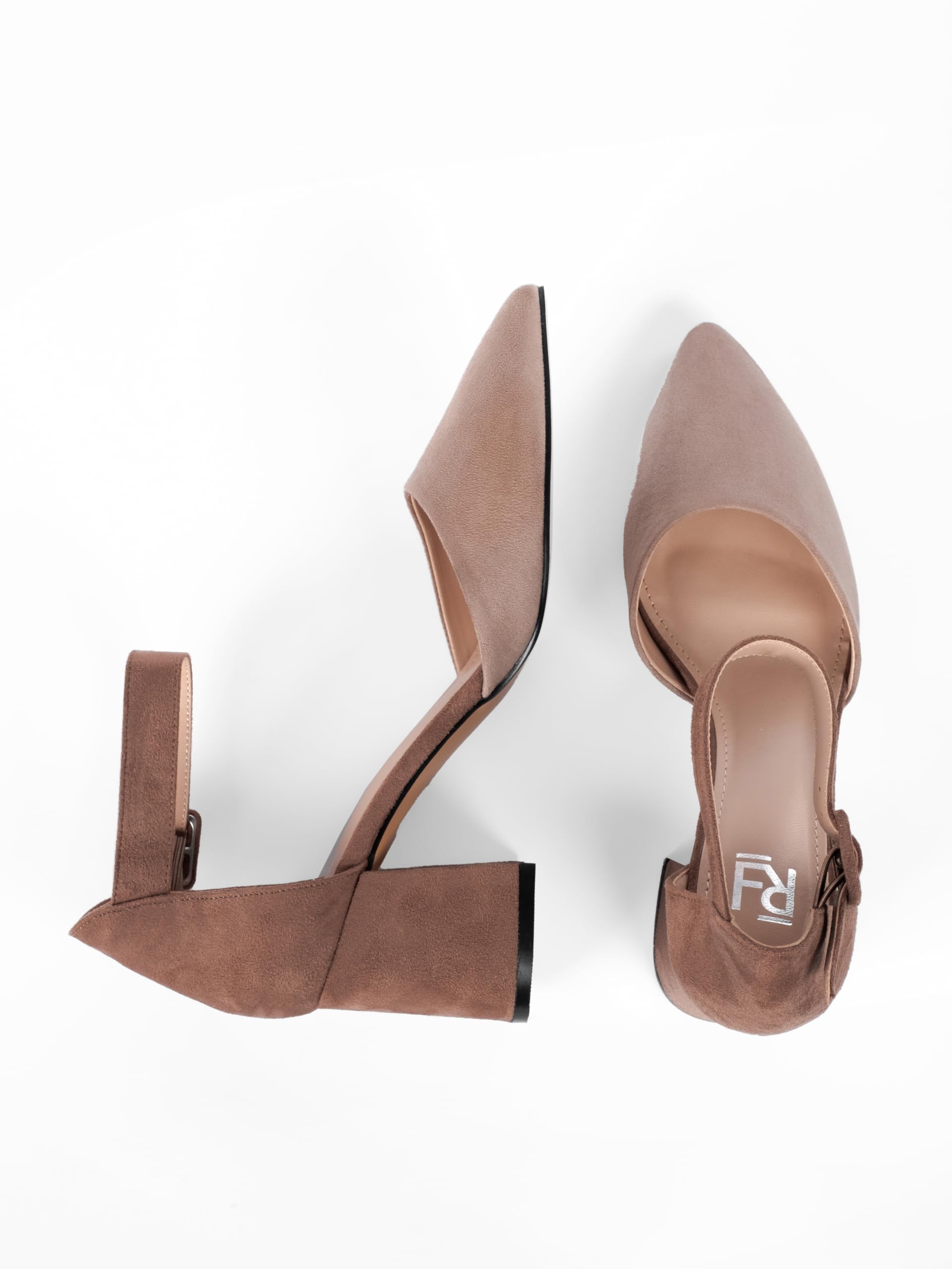 Tacones de Mujer, Zapatos de tacón con Tiras, Negro/Azul/Beige/Blanco/Verde/Rojo/Fucsia/Violeta/Menta, Textil/Сuero sintético, 7 cm Tacón Bloque, Zapatos con Correa en el Tobillo, A0142
