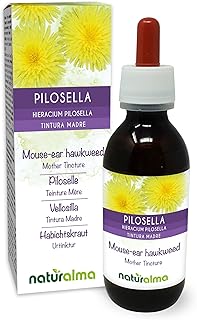 Piloselle (Hieracium pilosella) herbe Teinture Mère sans alcool Naturalma - Extrait liquide gouttes 120 ml - Complément alimentaire - Végétalien ou végan