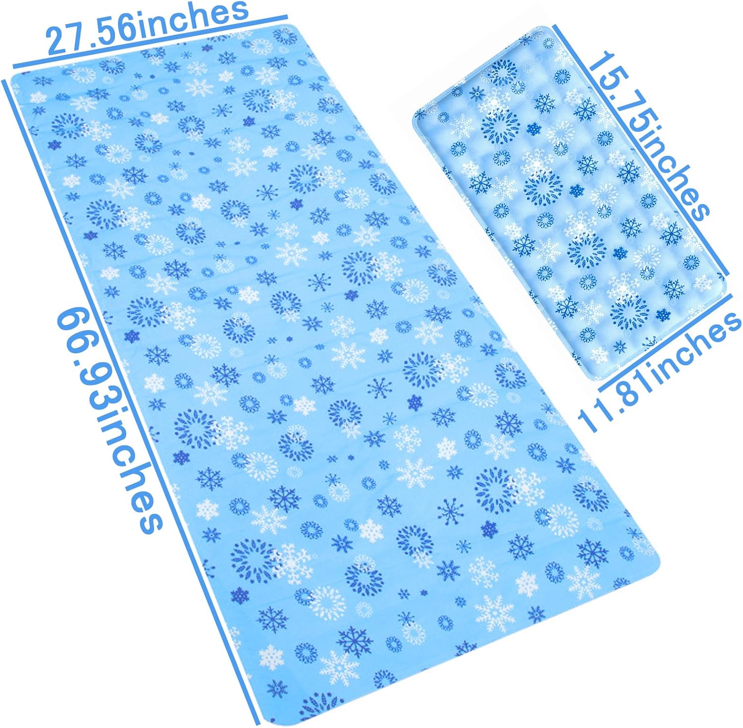 Cooling Sleeping Mat Set with 1 Pillow Cushion, Cooling Mattress Pad for Summer Hot Sleepers, Also Suitable for Camping Mattress and Sofa Cooling Seat Cushions