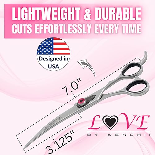 Vista 2 de Kenchii Tijeras Love Collection (7.0 pulgadas rectas)