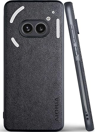 AIORIA for Nothing Phone 2A Case 2A Plus Premium Leather Cover Retro Design Full Protective Phone Case Black, Phone 2A / 2A Plus