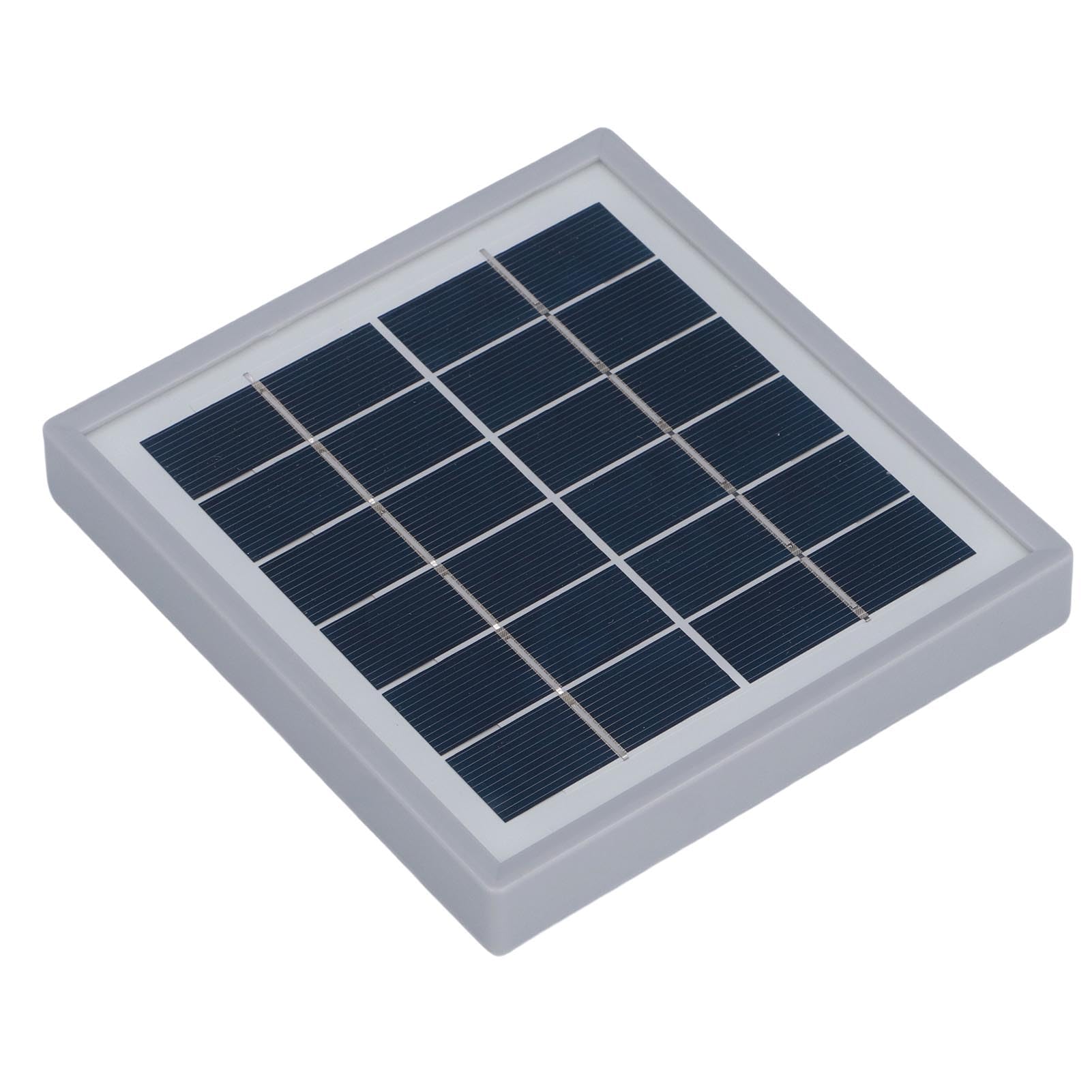 Panneau Solaire, Chargeur Solaire USB Monocristallin avec Support, Panneau Léger 5W pour Le Camping et la Randonnée