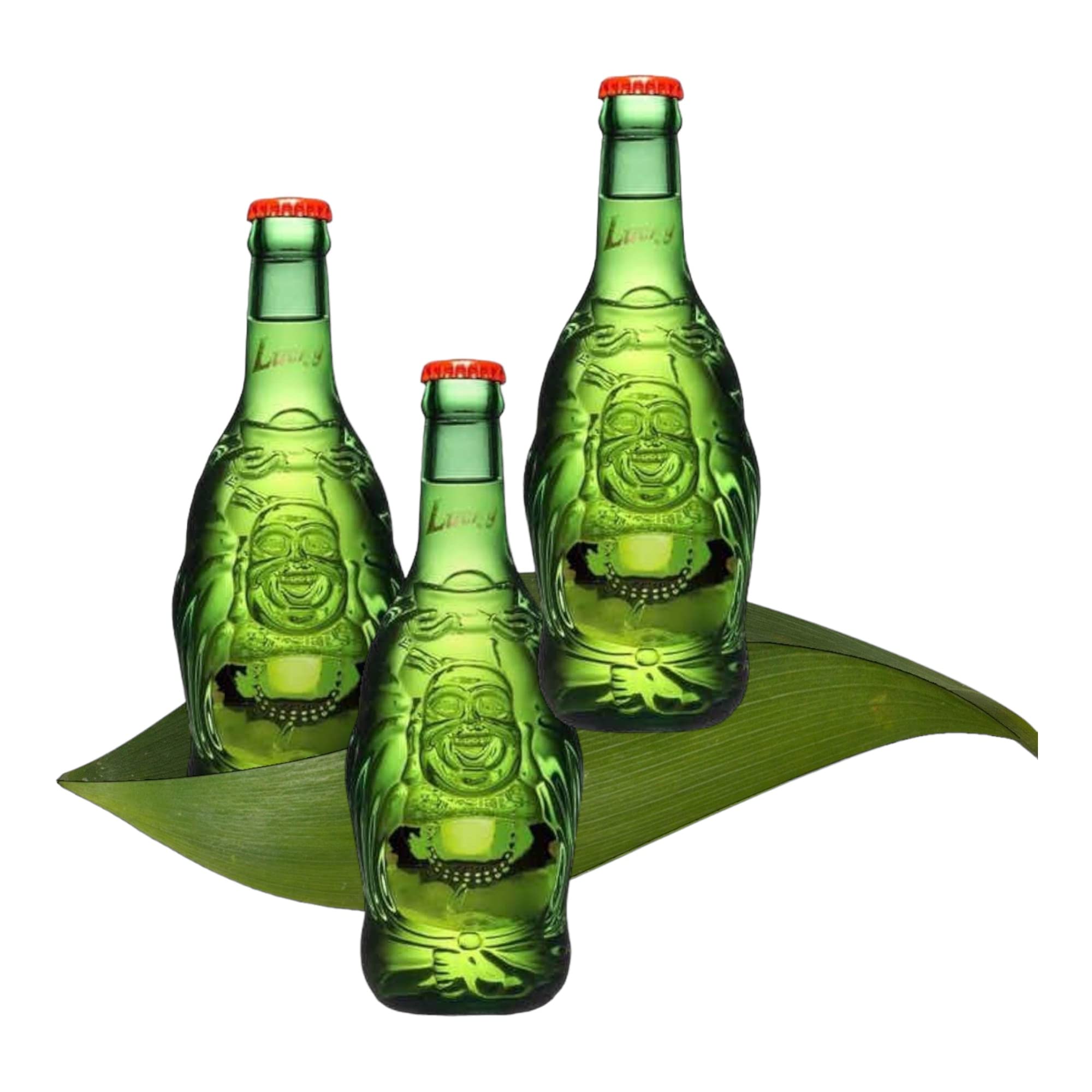 4 Flaschen Lucky Buddha aus China