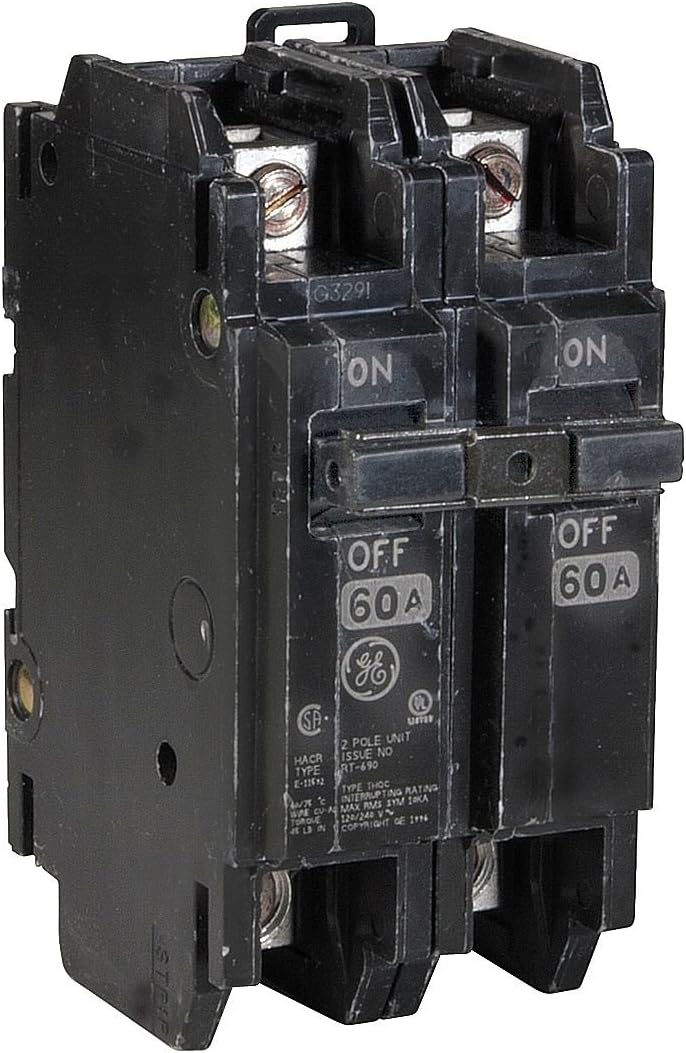 General Electric THQC2130WL; 2P 30A 120/240V CB, Black