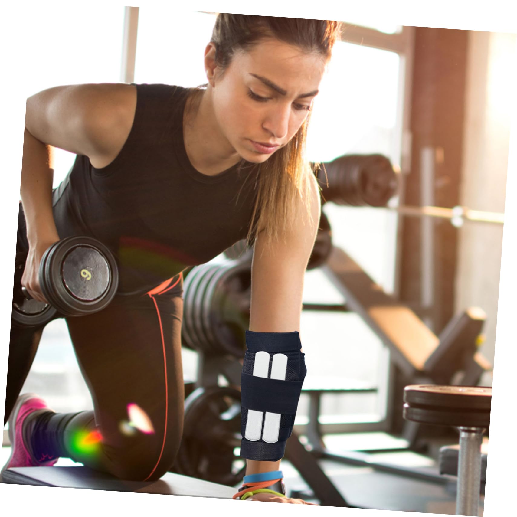 10kawałki Sztuk Stalowych Płytek Obciążeniowych Do Ćwiczeń Wodoodporne Trwałe Akcesoria Fitness Do Biegania Dla Początkujących i Zaawansowanych Sportowców