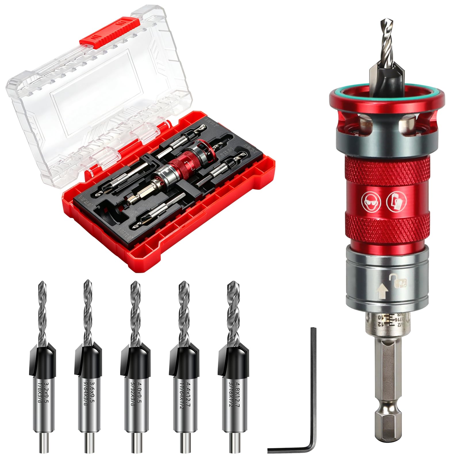 Countersink Drill Bit Set - Precision & Durability -9