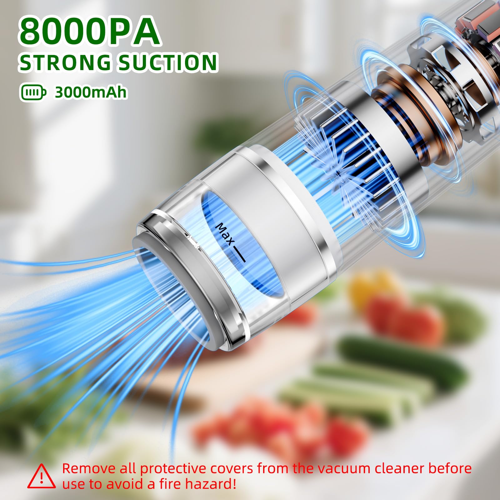 Sellador al vacío para alimentos, sellador al vacío de mano para 10 veces más conservación y frescura | Máquina selladora al vacío con 30 bolsas al vacío para alimentos