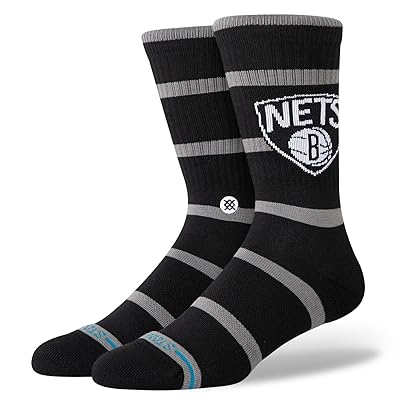 Stance Prep Brooklyn Nets Crew Cut Socks Shoes Black