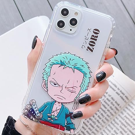 Amazon Co Jp アニメワンピースモンキー D ルフィロロノア ゾロ電話ケースiphone7 8 7plus 8plus X Xs Xr Xs Max用 かわいい漫画ソフト透明tpu耐衝撃電話カバー Green Xr 家電 カメラ
