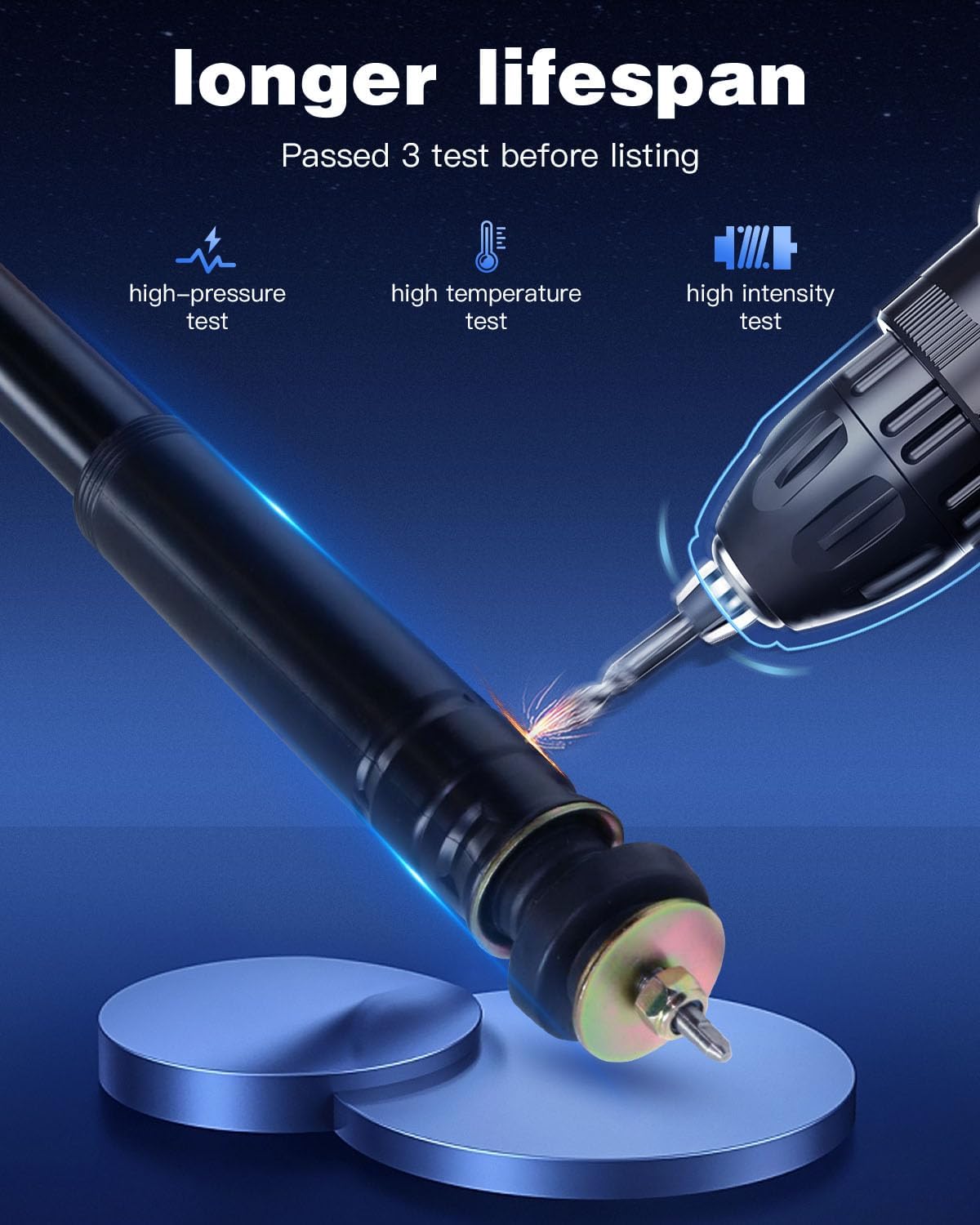 ECCPP Shocks Struts Rear Shocks Absorbers Struts for 2002-2007 for Mercedes-Benz C230 553306-2pcs shocks
