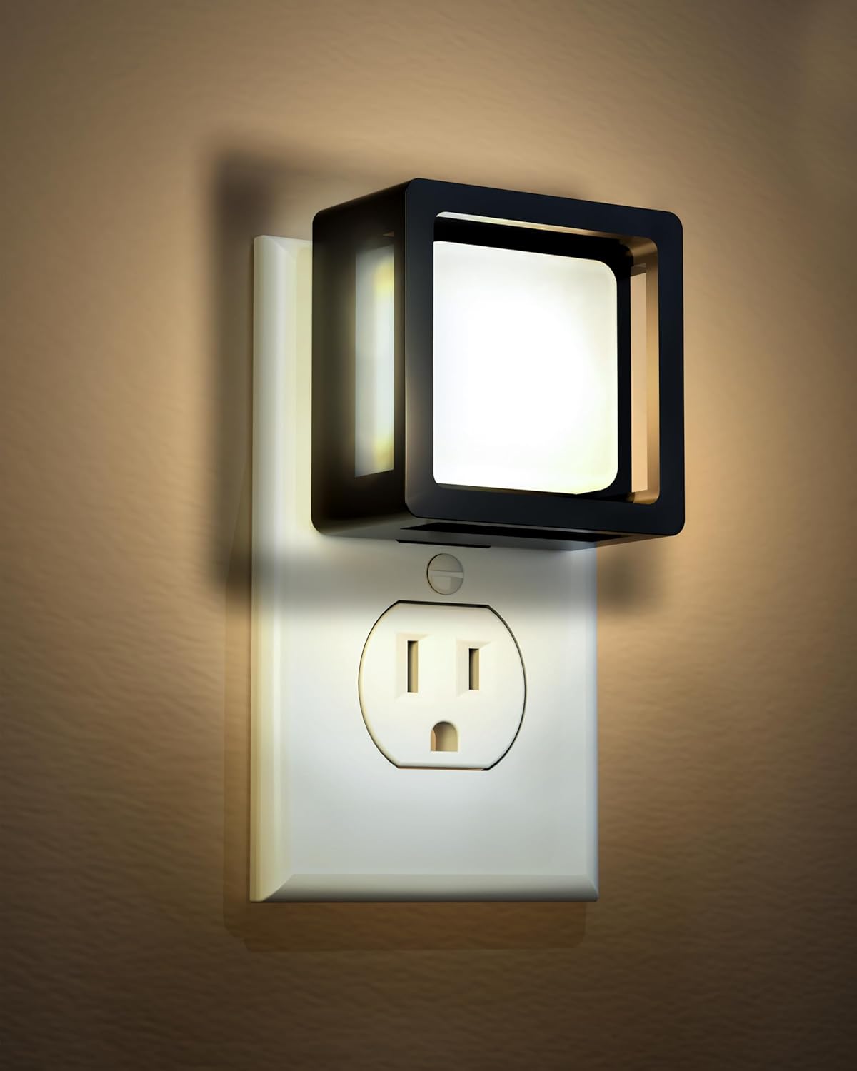 LED Night Light - Plug Into Wall [2 Pack] - with Dusk-to-Dawn Sensor 3000K Warm Lights - Adjustable Brightness for Adult Kids Bedroom Bathroom Toilet