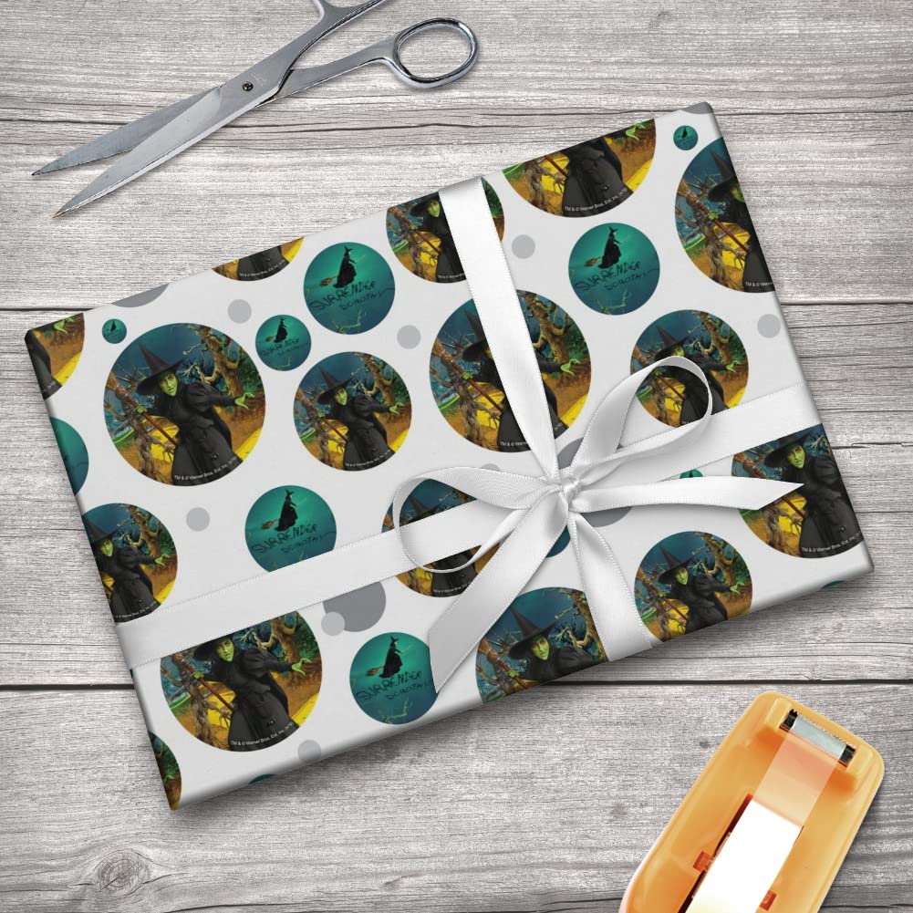 Wicked Rapping Paper Holiday Wrapping Paper Wizard Of Oz Wicked Witch Wrapping Paper - 30x72 ...