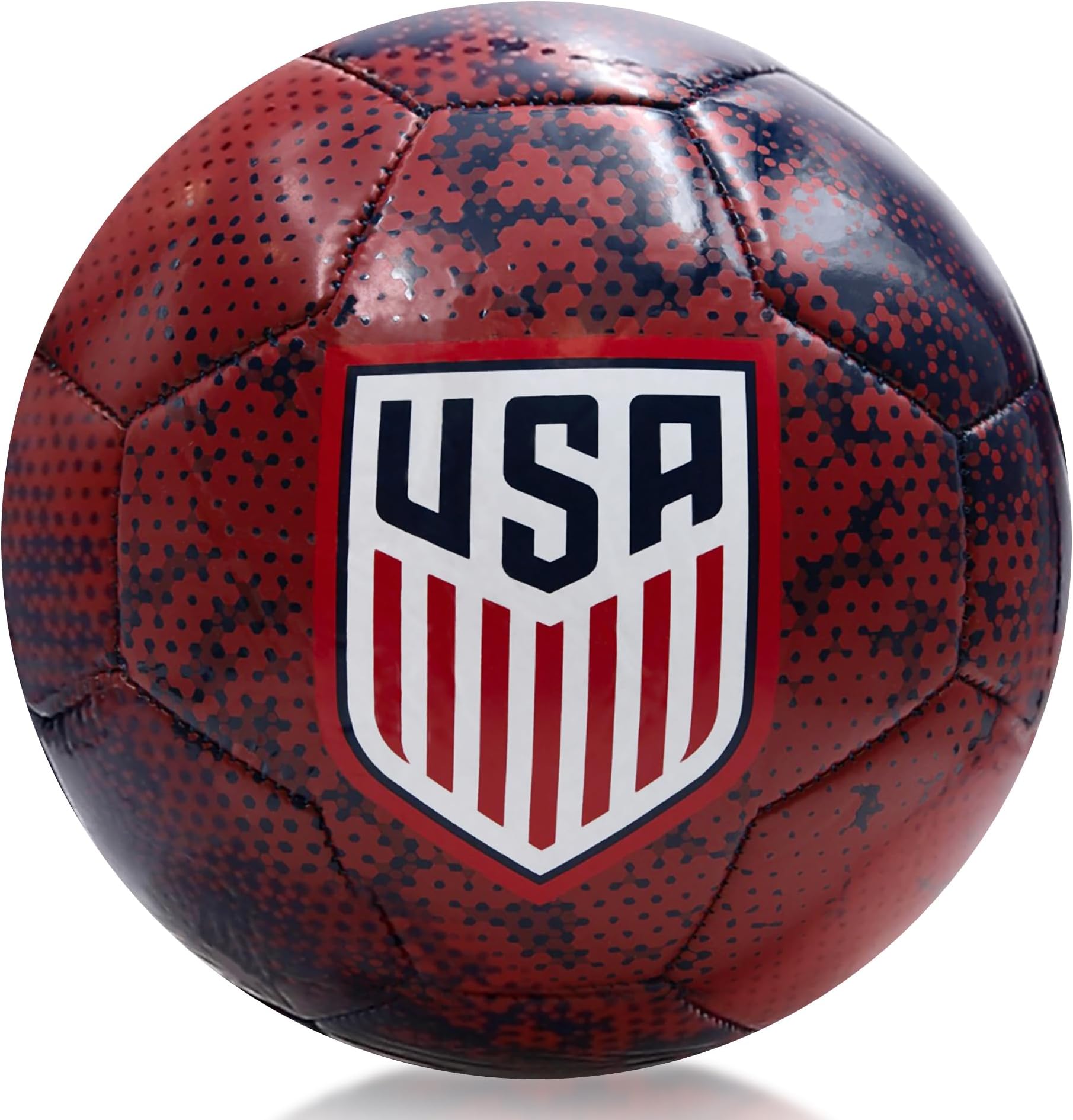 Icon Sports Officially Licensed US Soccer Federation Soccer Ball - USA01BL Navy Size 5