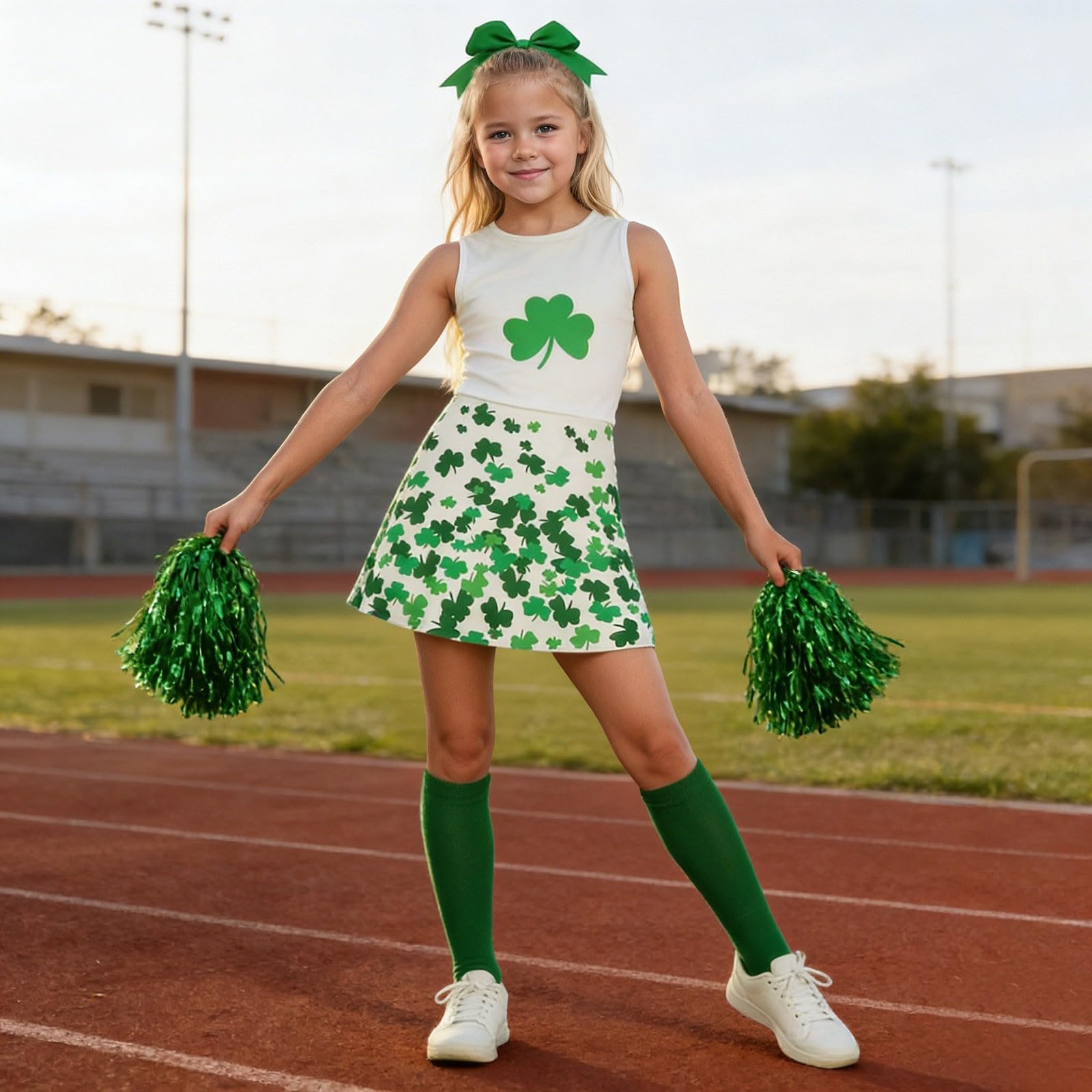Generisch Faschingskostüme Junge - Elegantes Cheerleader-Kostüm für Mädchen Perfekt für Auftritte Cosplay Veranstaltungen