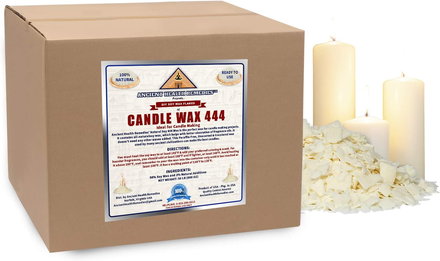 All Natural, Golden Brands, CANDLE MAKING SOY WAX 444