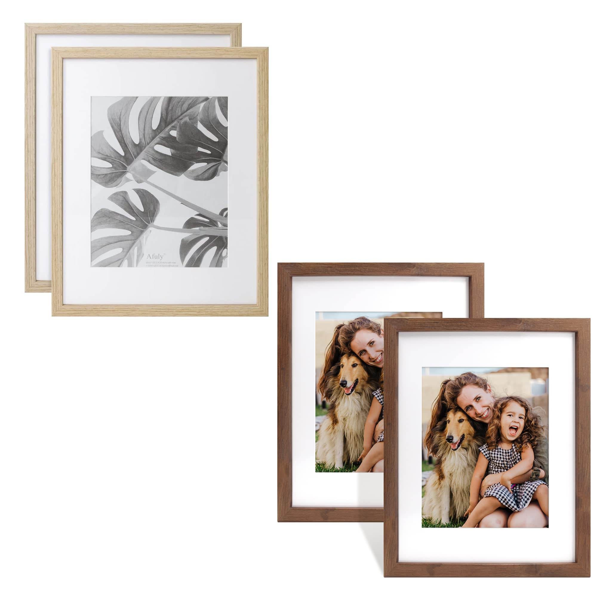 Afuly11x14 Picture Frames 8x10 with Mat Photo Frame