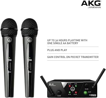 Amazon.com: AKG Pro Audio WMS40 Mini2 Vocal Set BD US45A/C EU/US