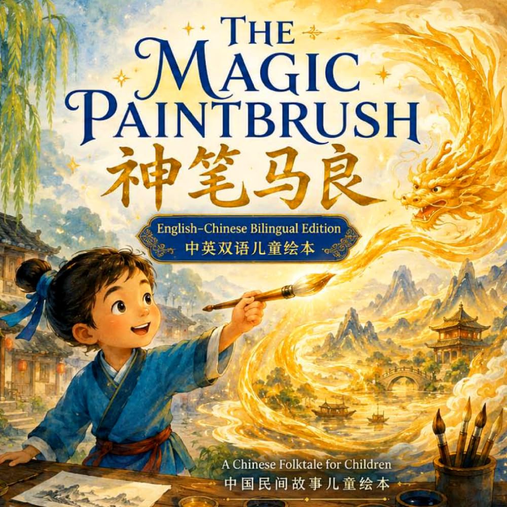 The Magic Paintbrush: An English–Chinese Bilingual Picture Book with Pinyin