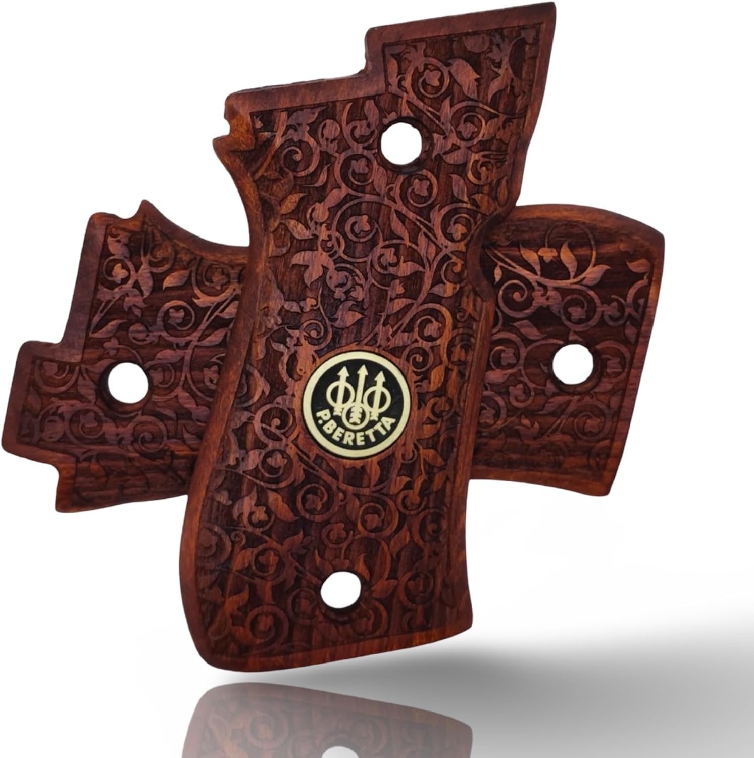 Compatible with Beretta F81 / F84, Real Wood Grips – Fits 81F, 81FS, 81BB, 84F, 84FS, 84 Cheetah – Durable, Comfortable, Easy Install