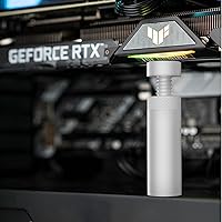 Vista 6 de Soporte de GPU Oddtone, Soporte Ajustable de Altura Vertical Antihundimiento con Imán y Lámina Antideslizante, Soporte de GPU para Prevenir