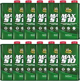 Kit 12 Aditivos Bardahl P/Combustível Max S10 Diesel 500ml