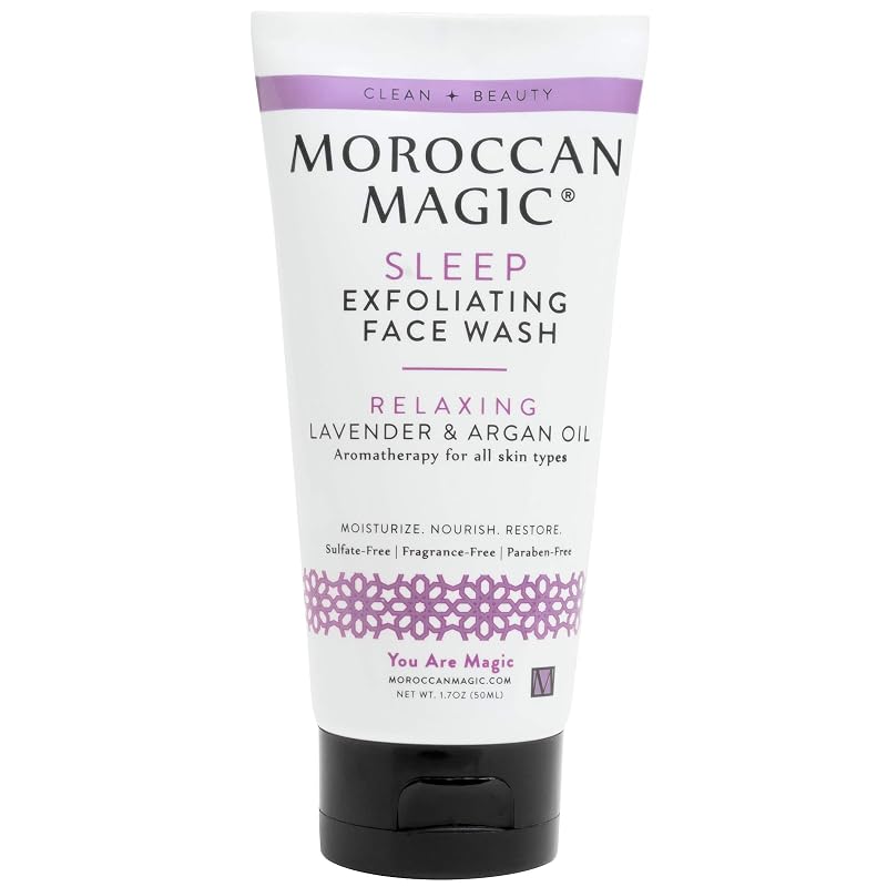 Moroccan Magic Sabonete Facial Esfoliante Sleep com Lavanda Doce, 50 mL