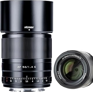 VILTROX AF 56mm F1.4 Autofocus Lens for Sony E mount cameras (APS-C, adjustable aperture f1.4-f16)