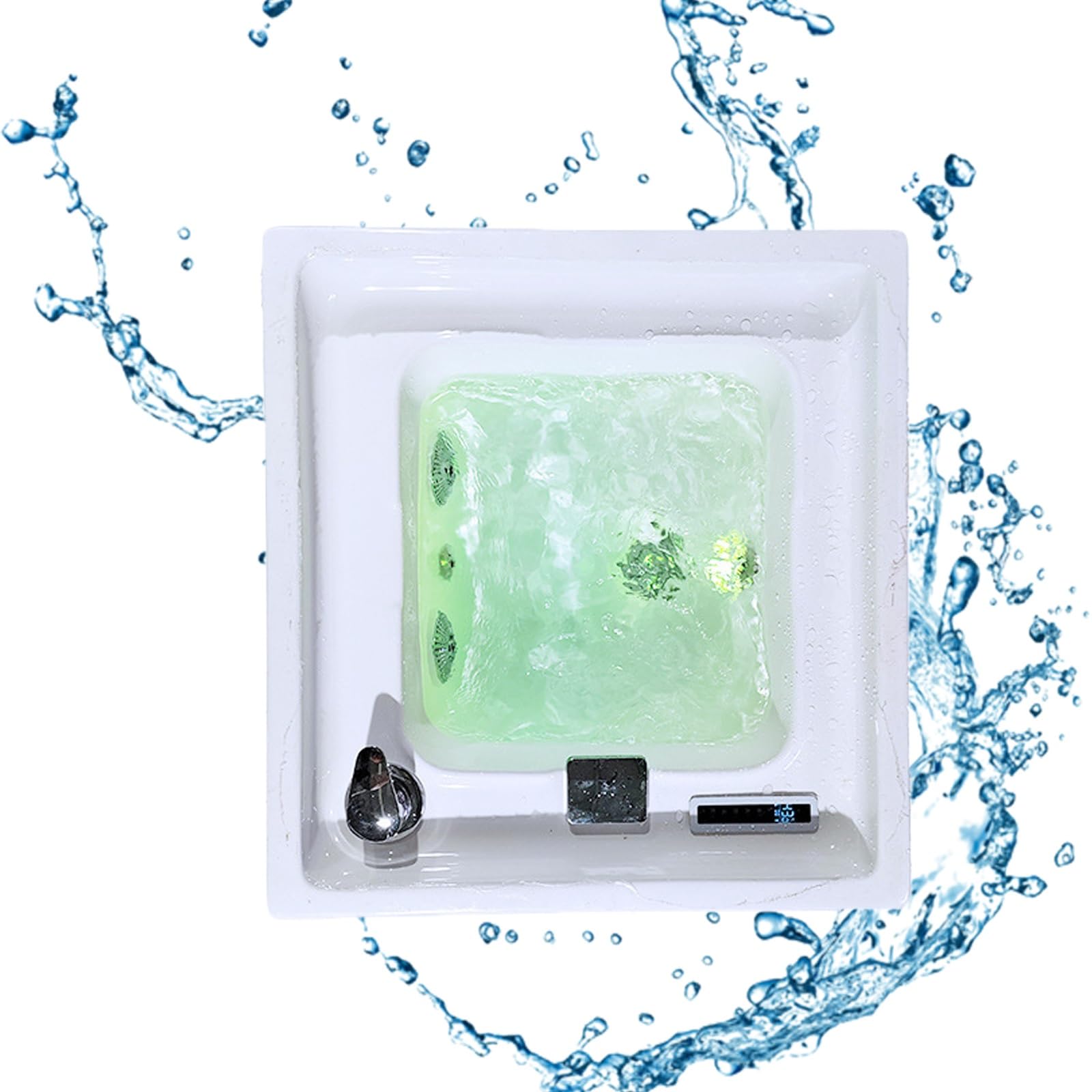 DOSSAE Idromassaggiatore Plantare,Pediluvio Massaggiatore Piedi Elettrico,Pediluvio Spa Relax,per Alleviare la Pressione del Piede,per Rimuovere la Pelle Morta Calli.