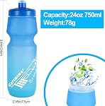 Mtb bouteille d'eau de vélo 750ml Courbe étanche BPA Gratuit 24oz Bouteilles de montagne à vélo 24 OZ Design pour vélo, sports de plein air paquet de 2