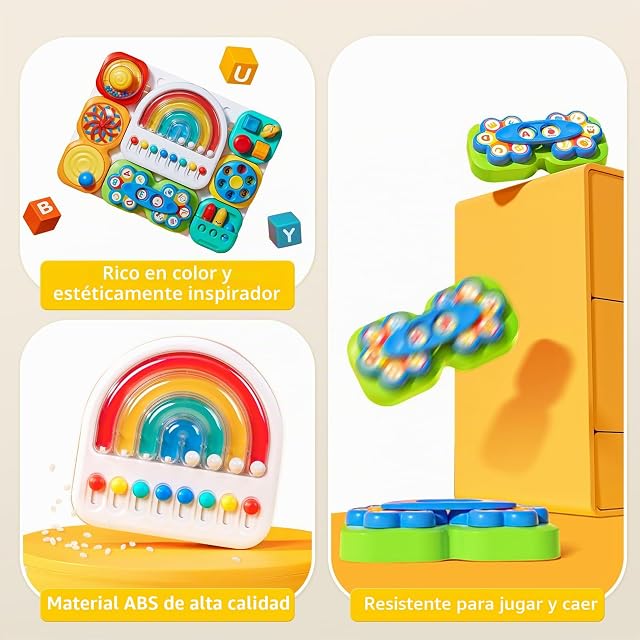 Foto 5 de 6 de auby Busy Board 3.0 Sensorial 1-6 Años: Juguete Desmontable & Ensamblable con 7 Herramientas Portátiles