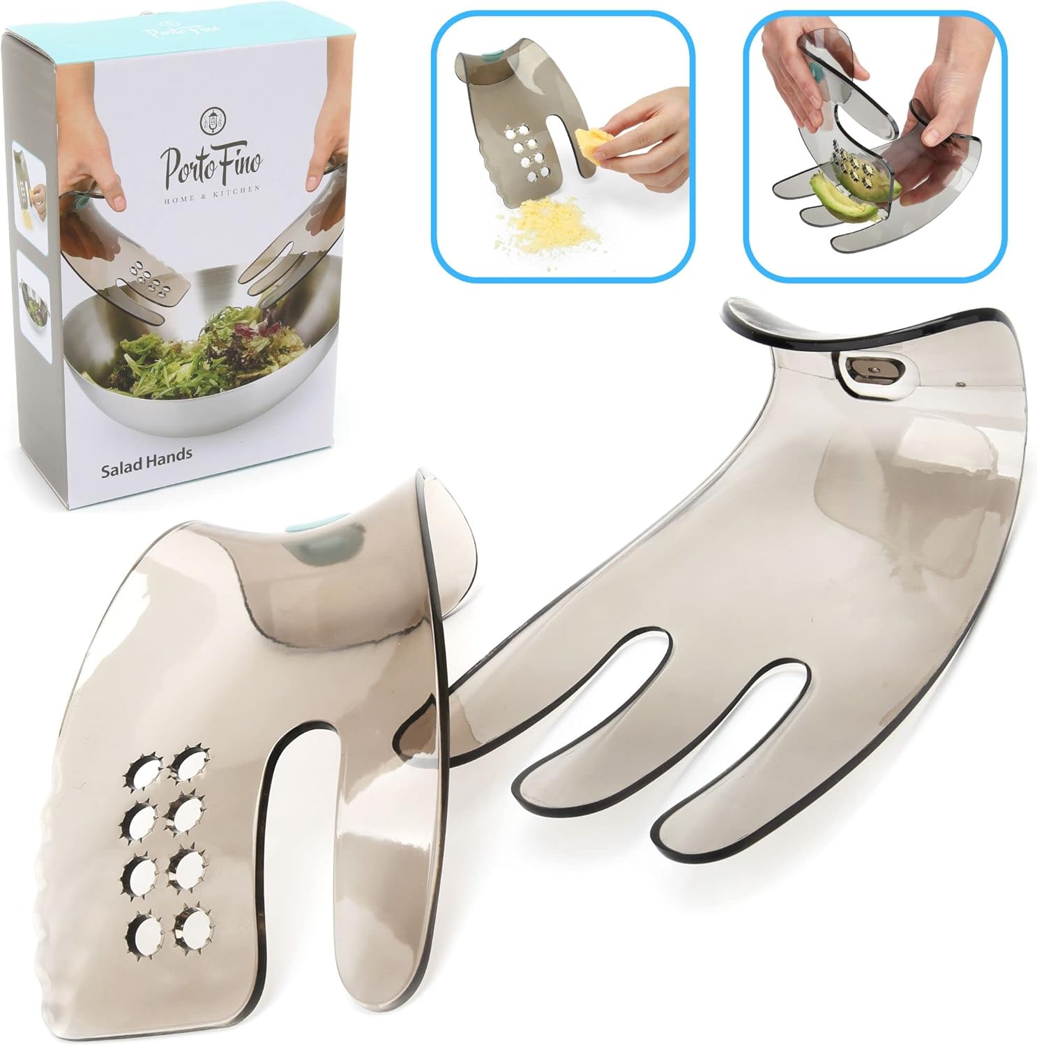 PortoFino Salad Hands Salad Tongs for Serving Salad