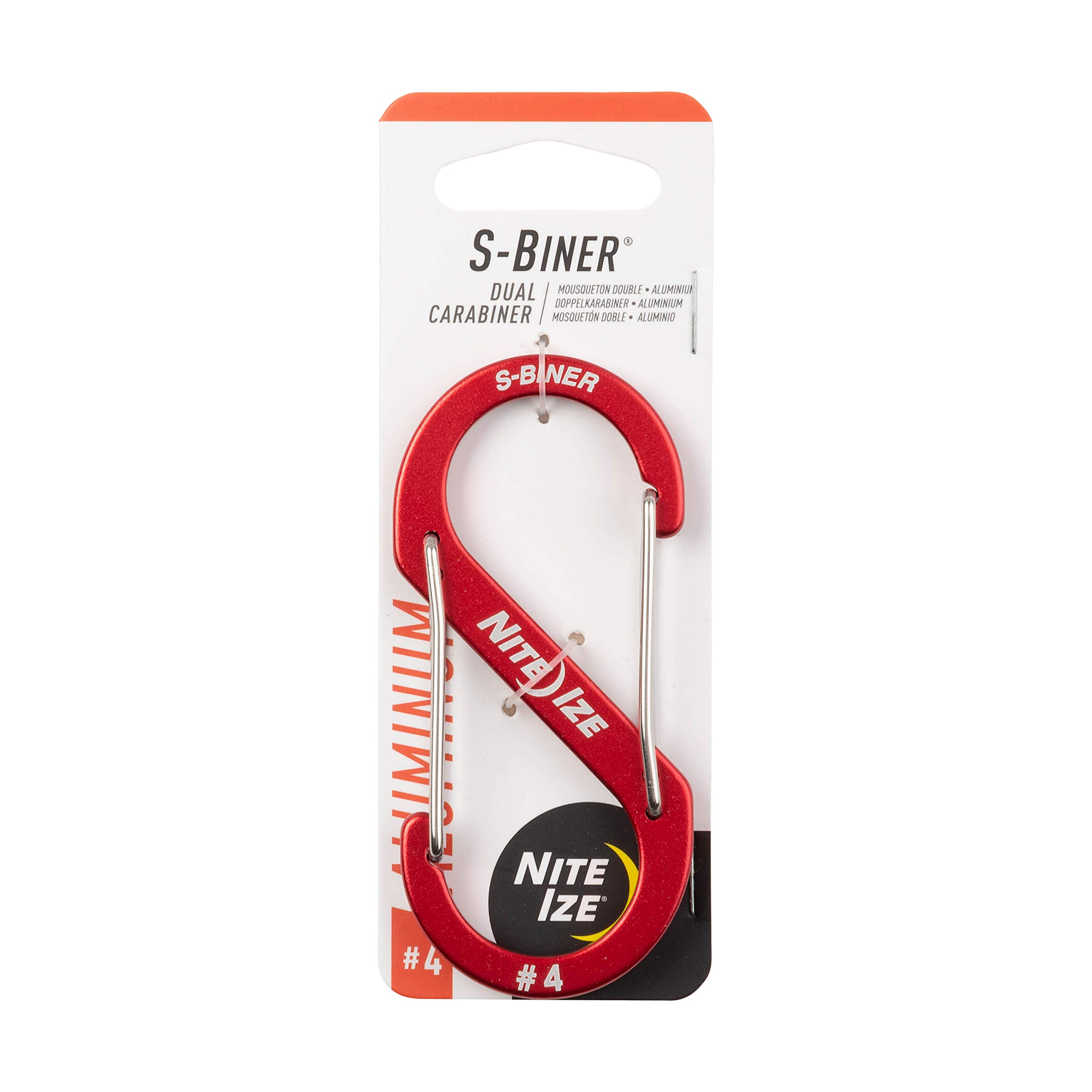 NITEIZE(ナイトアイズ) エスビナー アルミニウム #4 レッド SBA4-10-R6(日本正規品)